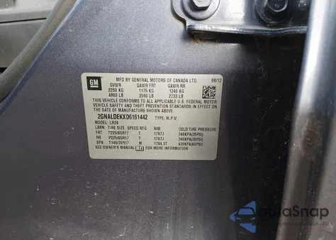 2013 Chevrolet Equinox 1Lt from USA, damaged, VIN 2GNALDEKXD6161442